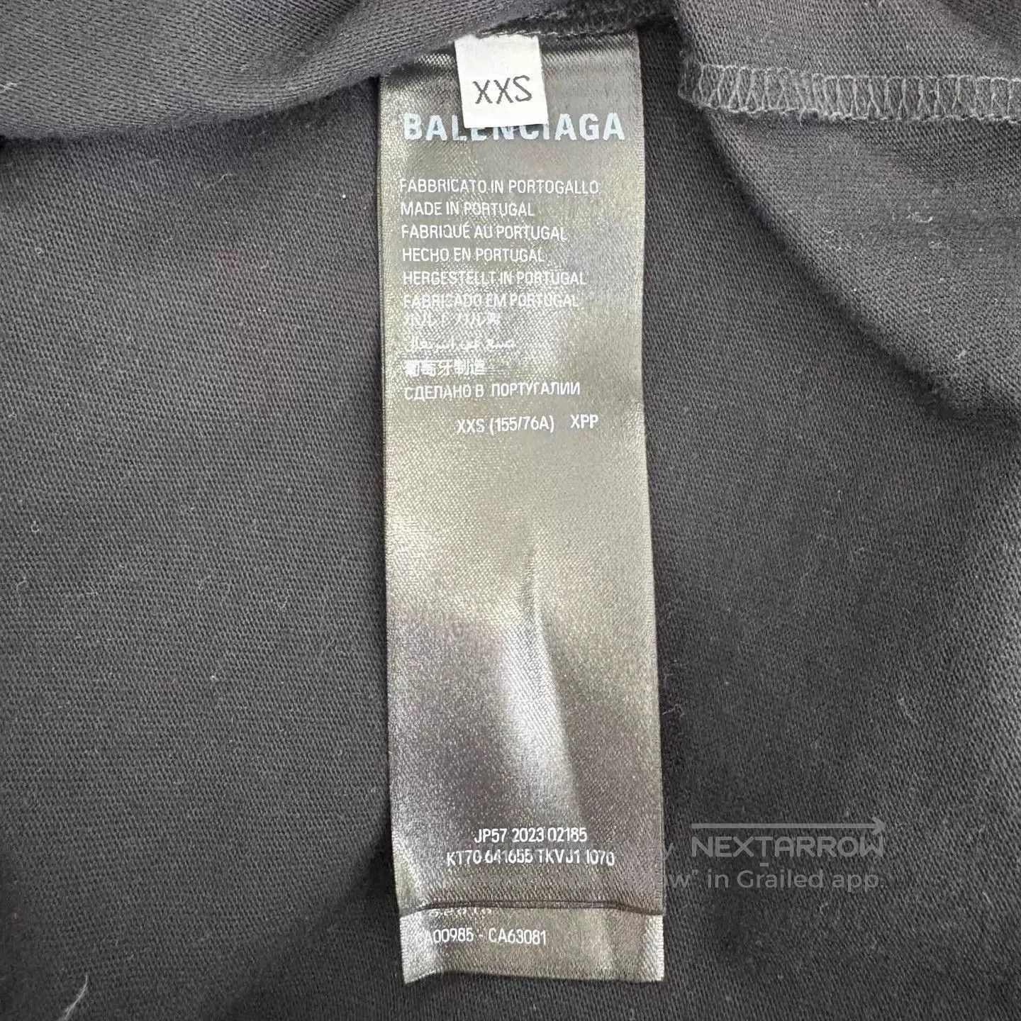 Balenciaga Black Short-Sleeve T-Shirt. Size US XXS / EU 40 - 4 Thumbnail