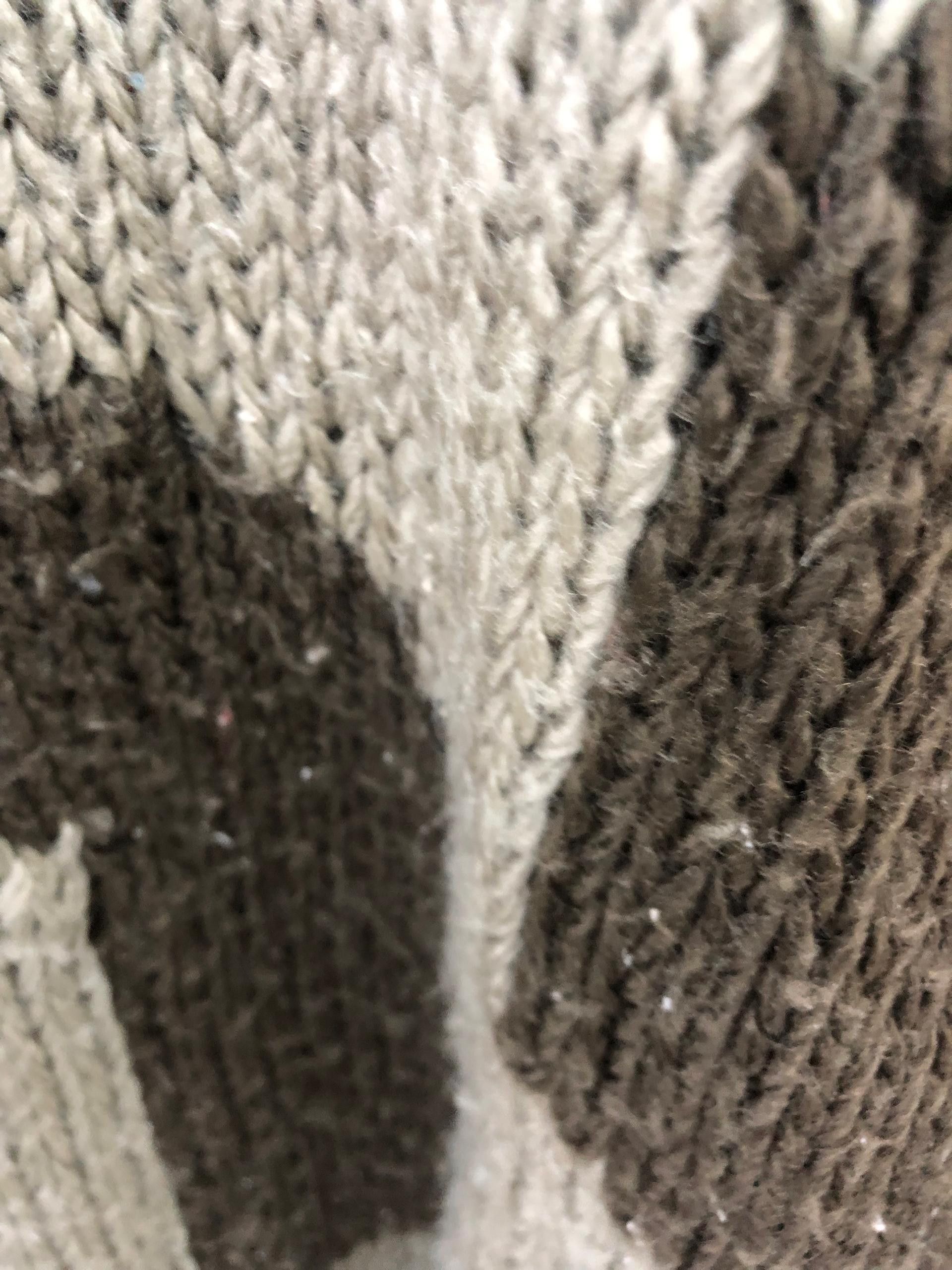 Handmade vintage 100 handknit MAISON de TRICOT 💯 acrylic material Size US L / EU 52-54 / 3 - 4 Thumbnail