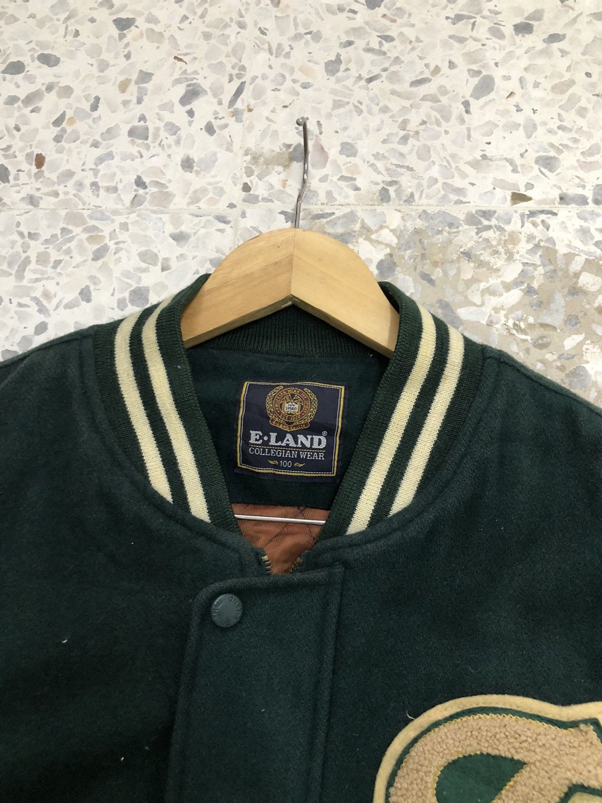 MLB Vtg 90s Ivy Spirit Baseball Team Varsity Jacket Arm Leather Size US L / EU 52-54 / 3 - 16 Thumbnail