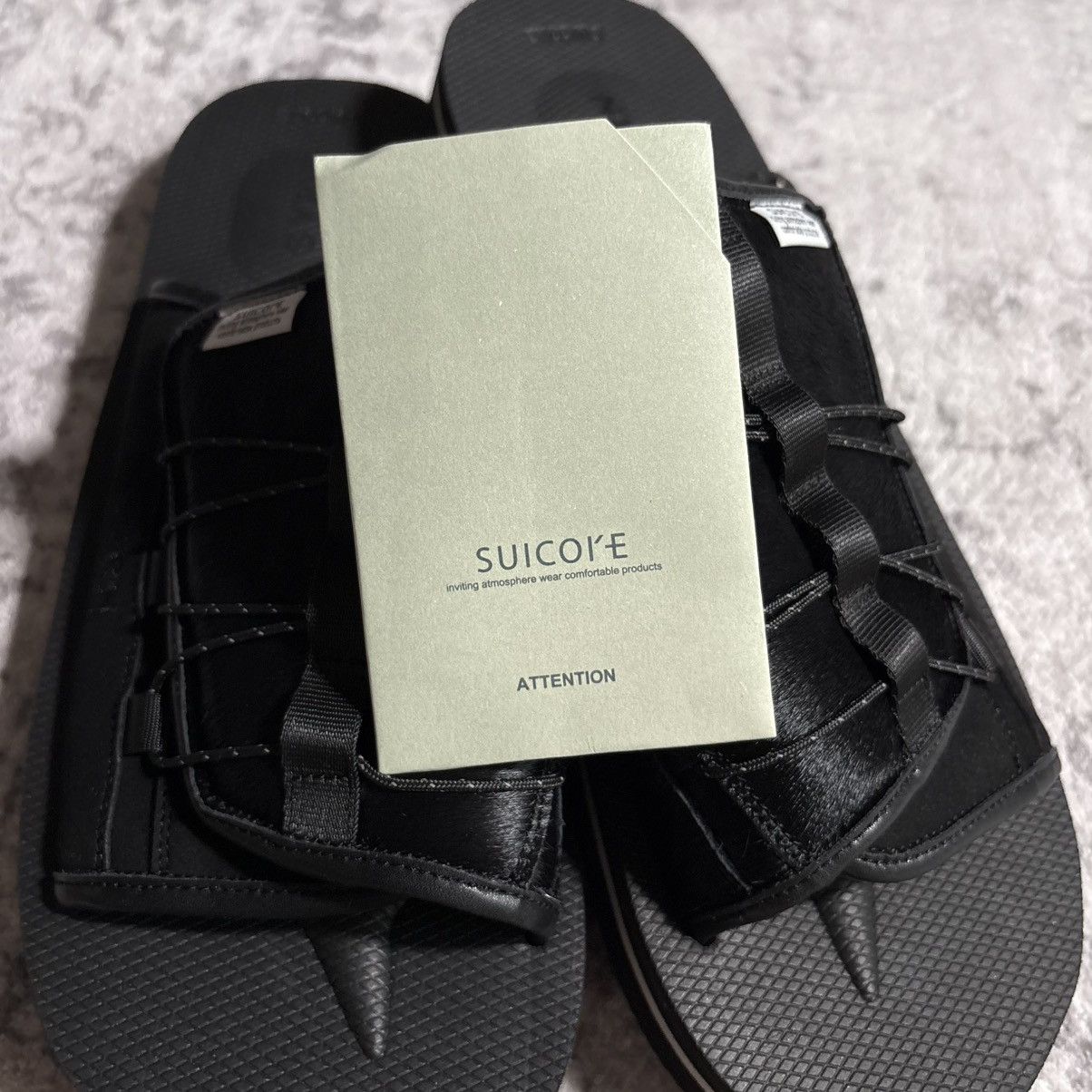 Suicoke Suicoke X SVRN Moto Cow Fur Sandals Black | Size 13 Size US 13 / EU 46 - 7 Thumbnail