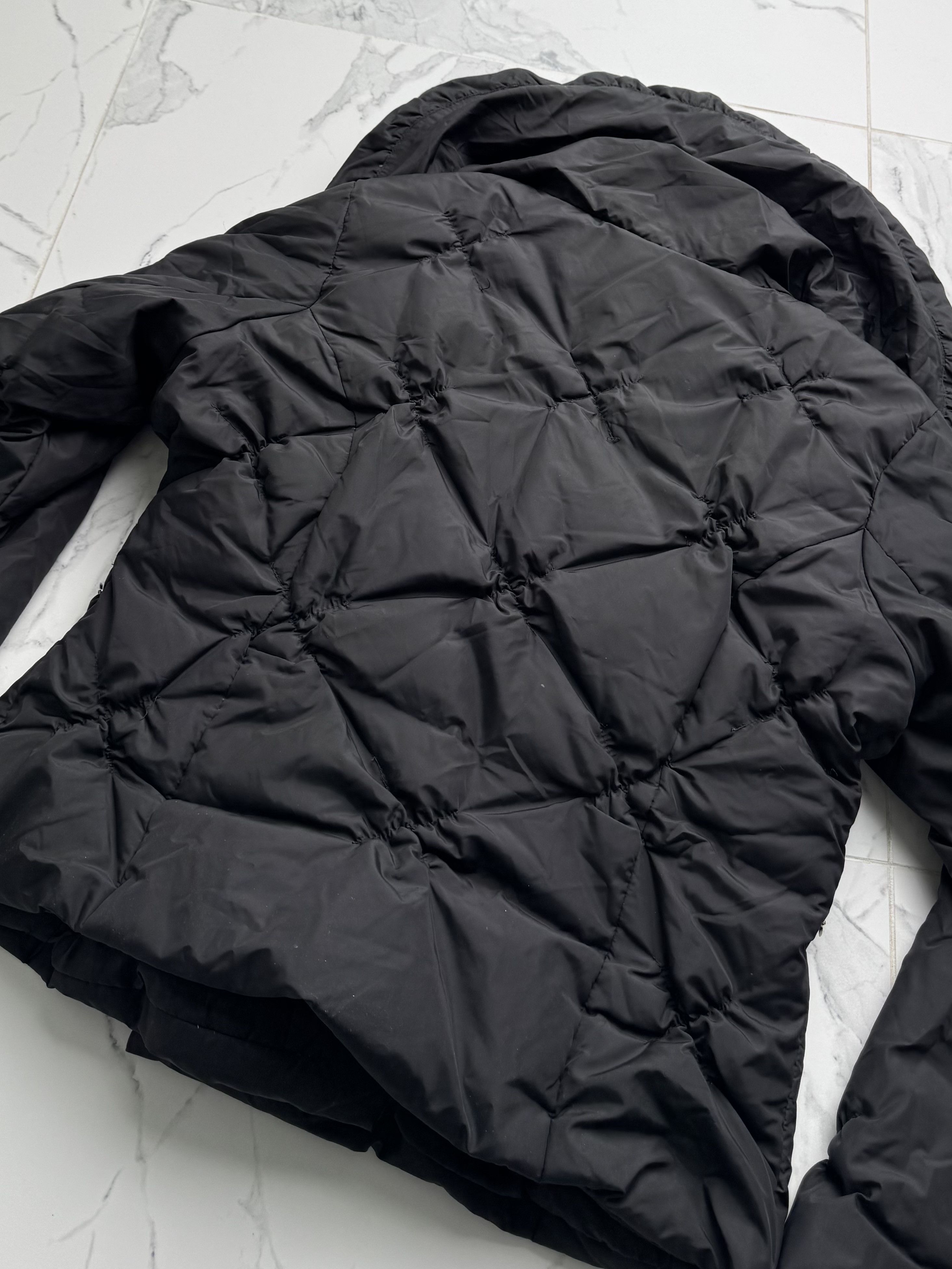 Vintage Black Puffer Jacket Women L Oversized Quilted Y2K Coat Size L / US 10 / IT 46 - 9 Thumbnail