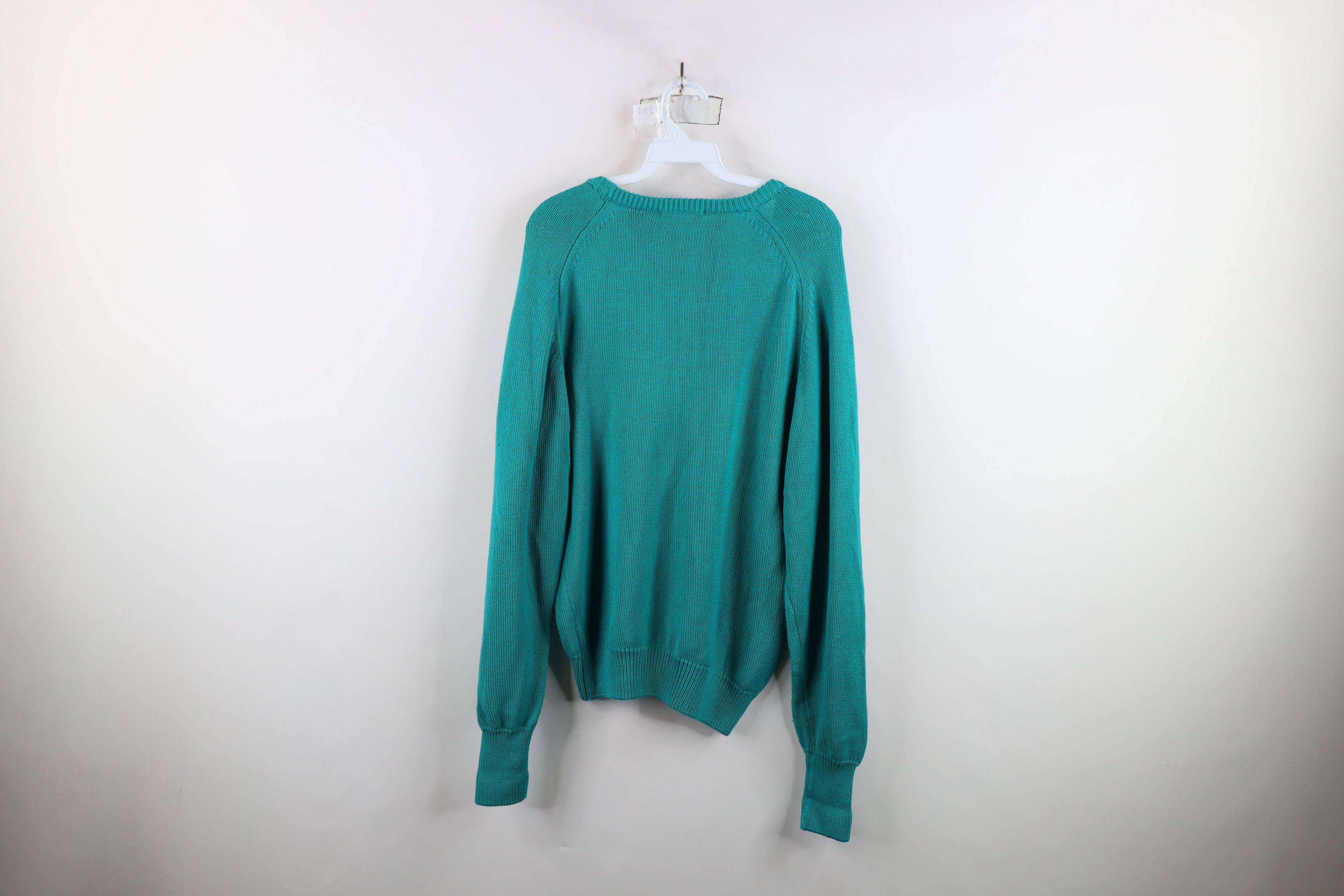 Disney × Vintage Vintage 90s Disney Mickey Mouse Country Sweater Teal USA Size US S / EU 44-46 / 1 - 11 Thumbnail