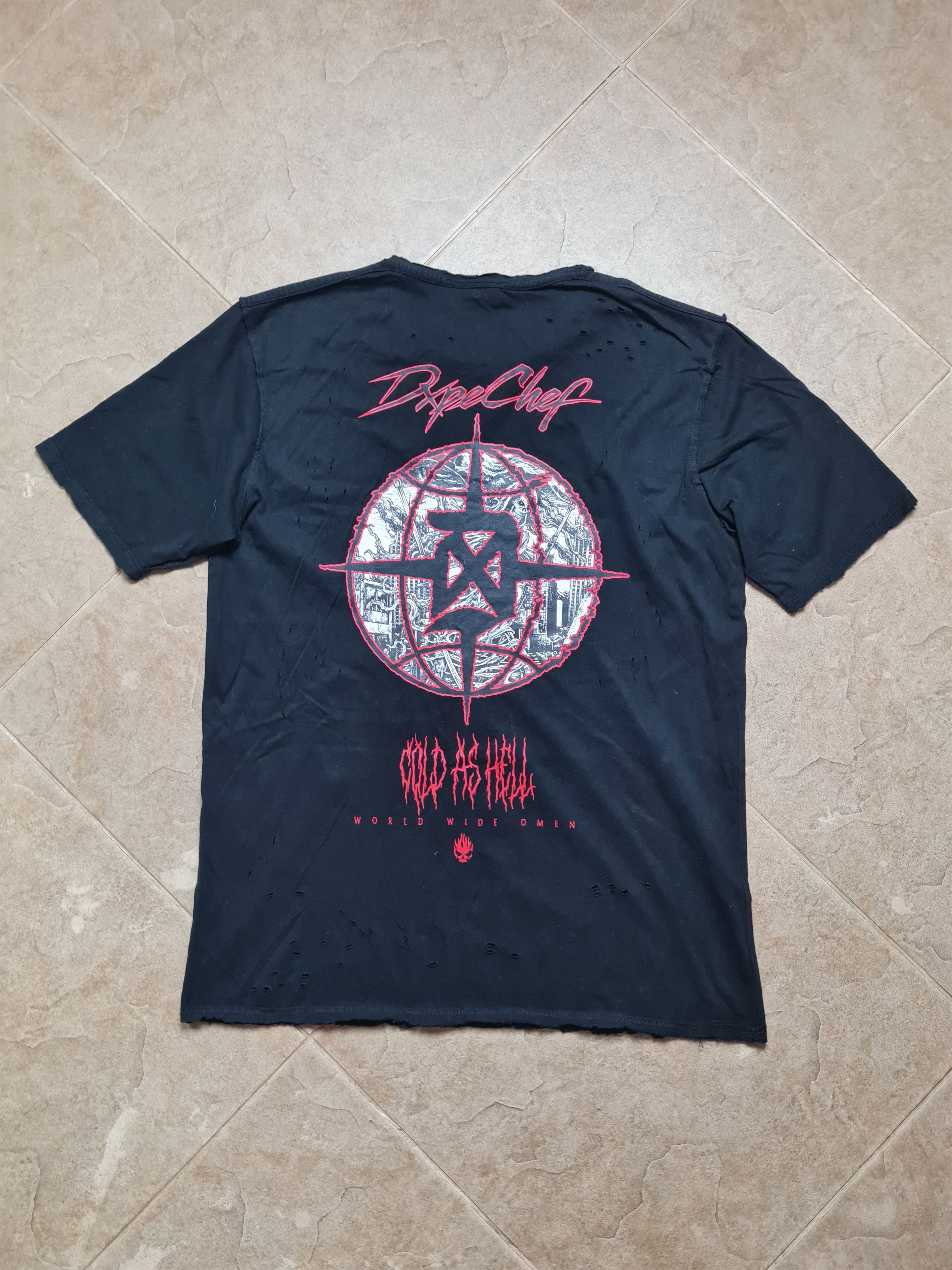Dxpe Chef Dxpe Chef Distressed Tee Heavy Metal Skull Grunge Punk Goth Size US M / EU 48-50 / 2 - 22 Thumbnail