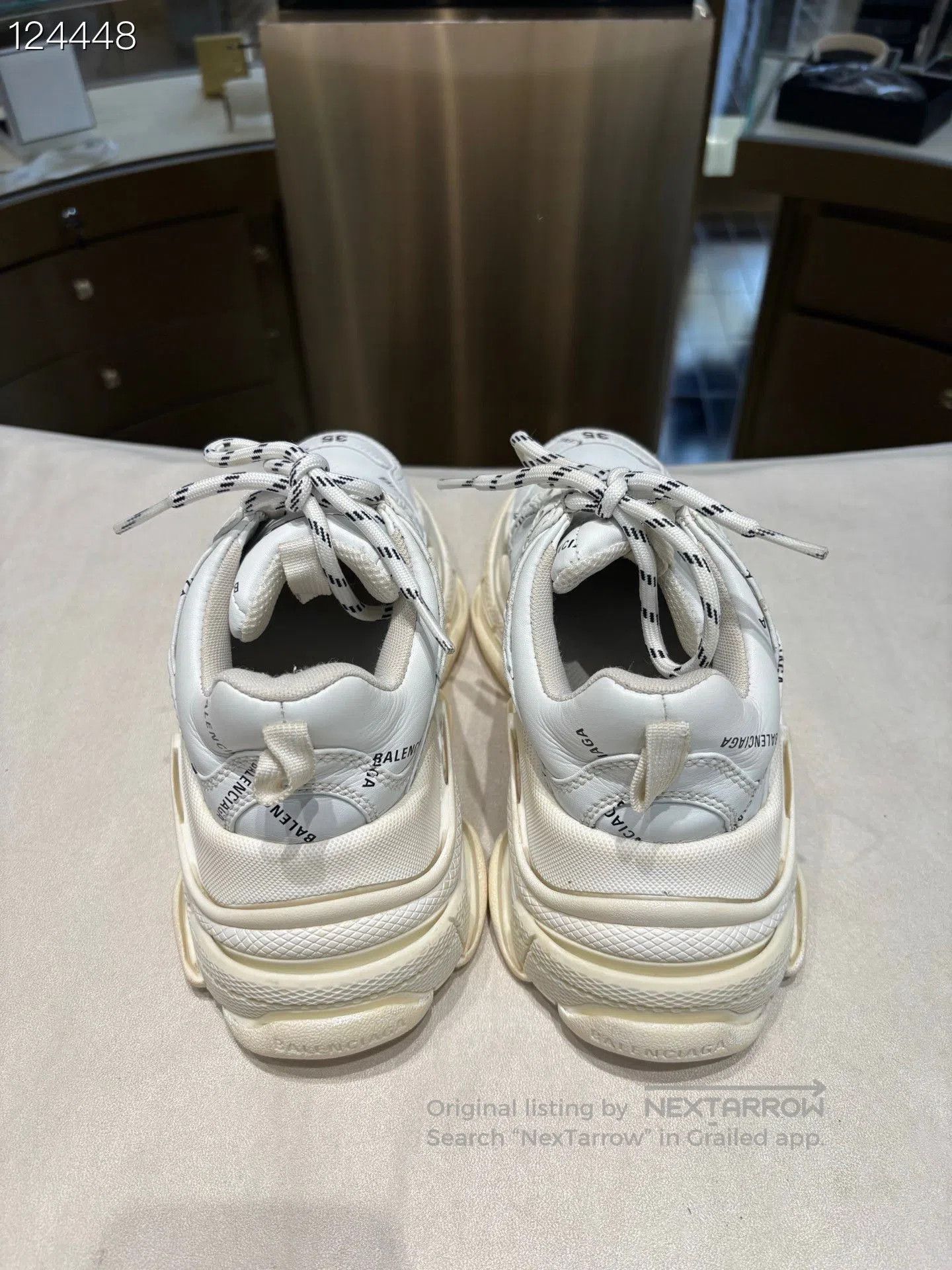 Balenciaga Balenciaga Triple S White Sneakers. Size US 4 / IT 34 - 4 Thumbnail