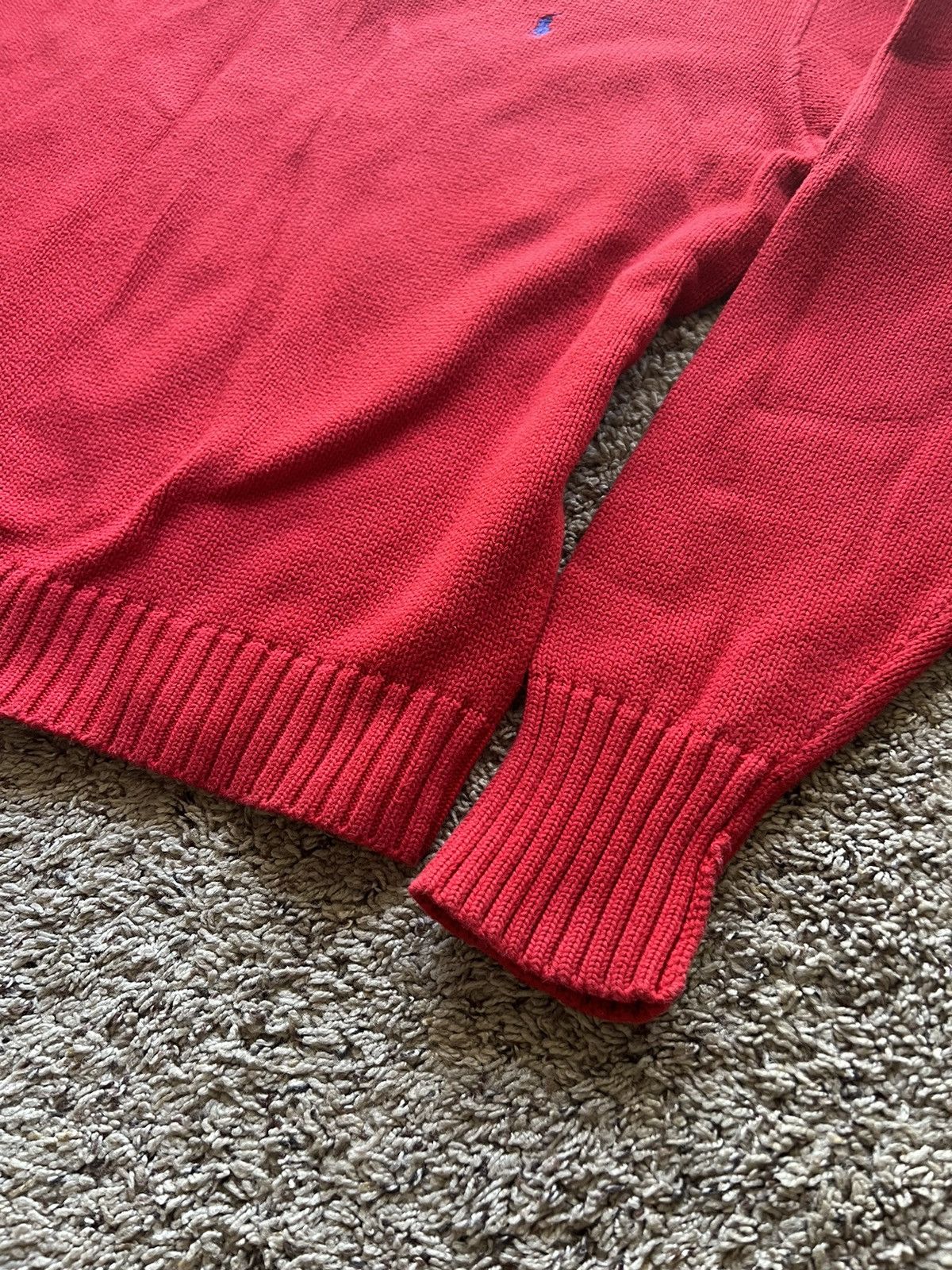 Polo Ralph Lauren × Vintage Polo Ralph Lauren vintage sweater sweatshirt red Size US L / EU 52-54 / 3 - 3 Thumbnail