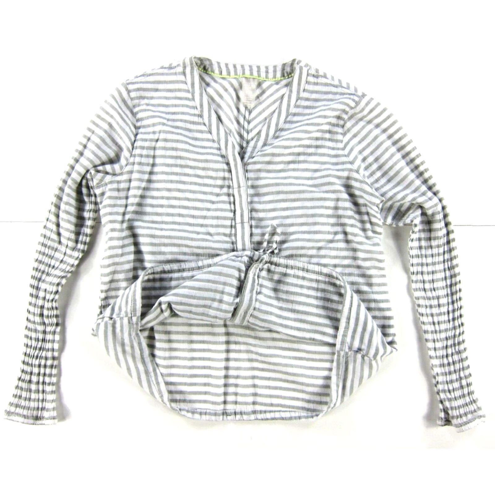 Mountain Hardwear Mountain Hardwear Shirt L Womens 100% Cotton Grey White Stripe Button Down Long Sleeve Shirt L Size L / US 10 / IT 46 - 5 Thumbnail