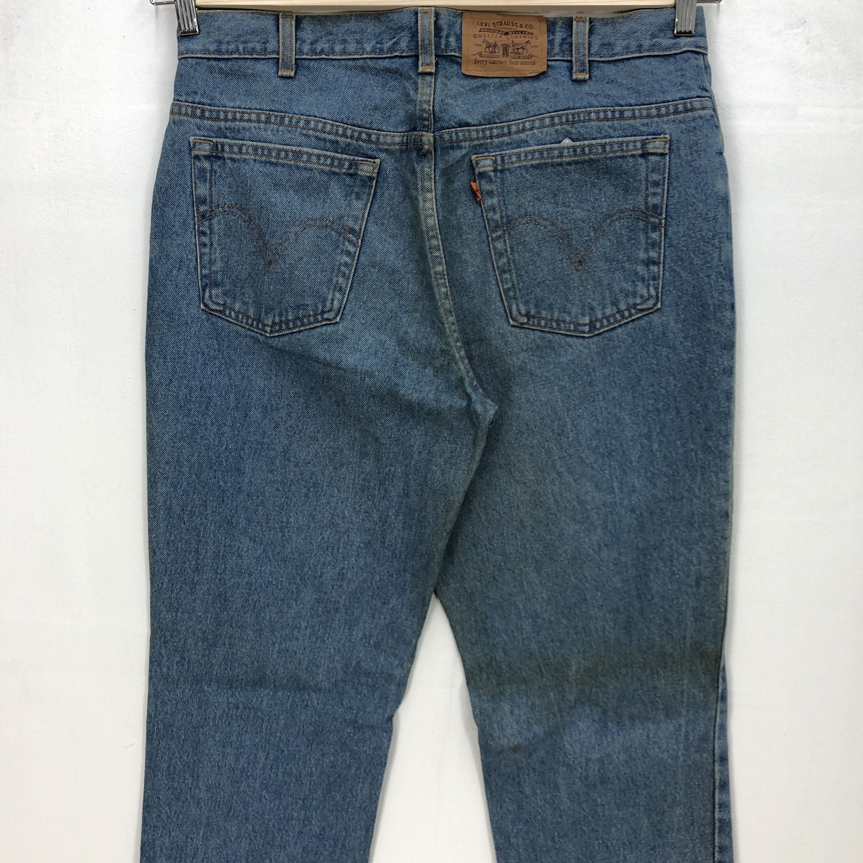Levi's Vintage Levis Skinny Orange Tab Jeans Levis Light Wash Denim Size US 34 / EU 50 - 4 Thumbnail