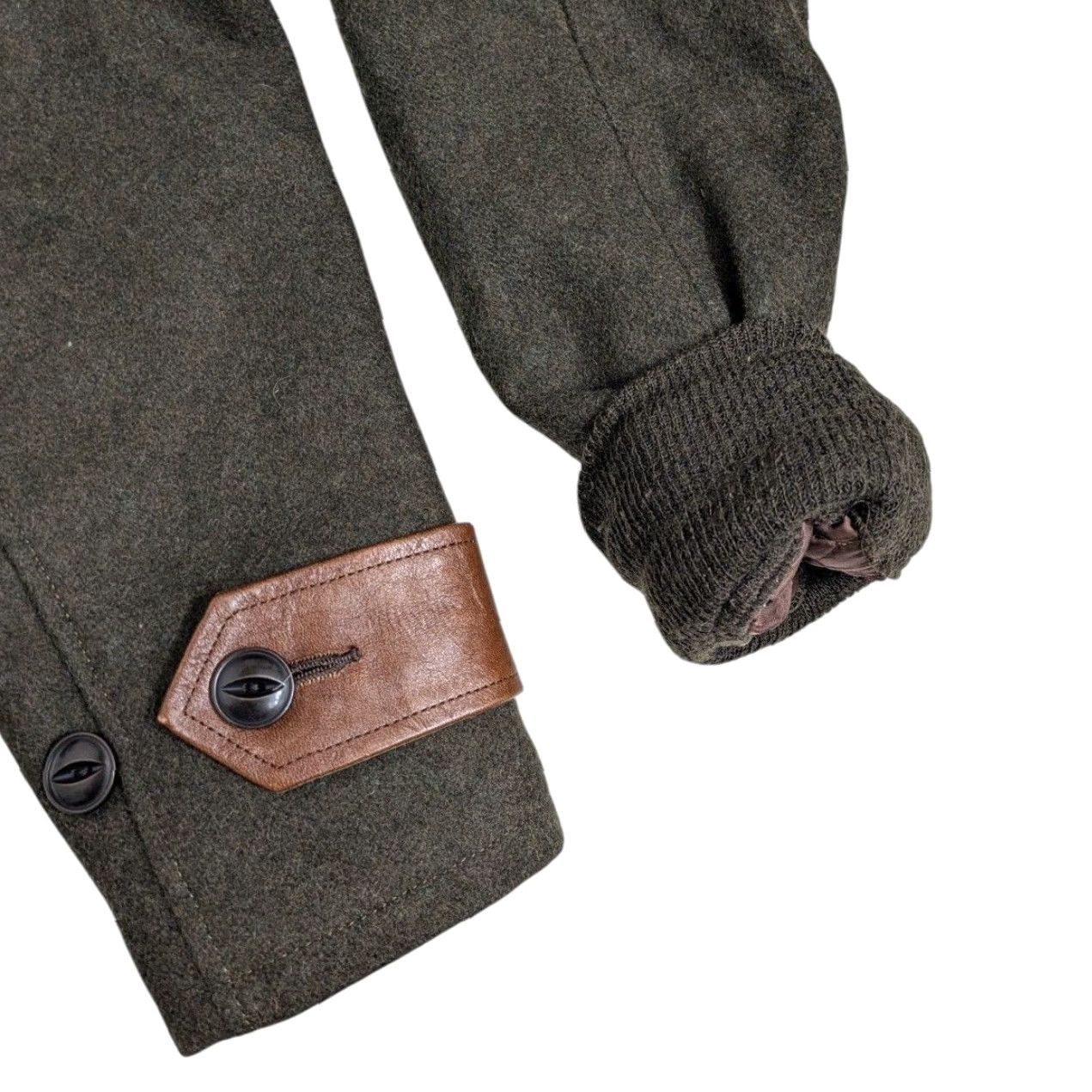Buzz Rickson's Buzz Rickson's Flying Wool Coat Jacket Men 36 BR12270 Coat Wool Olive Green Khaki 90% Wool 10% Nylon Japan Vintage BR12270 Mens Size US XXS / EU 40 - 7 Thumbnail