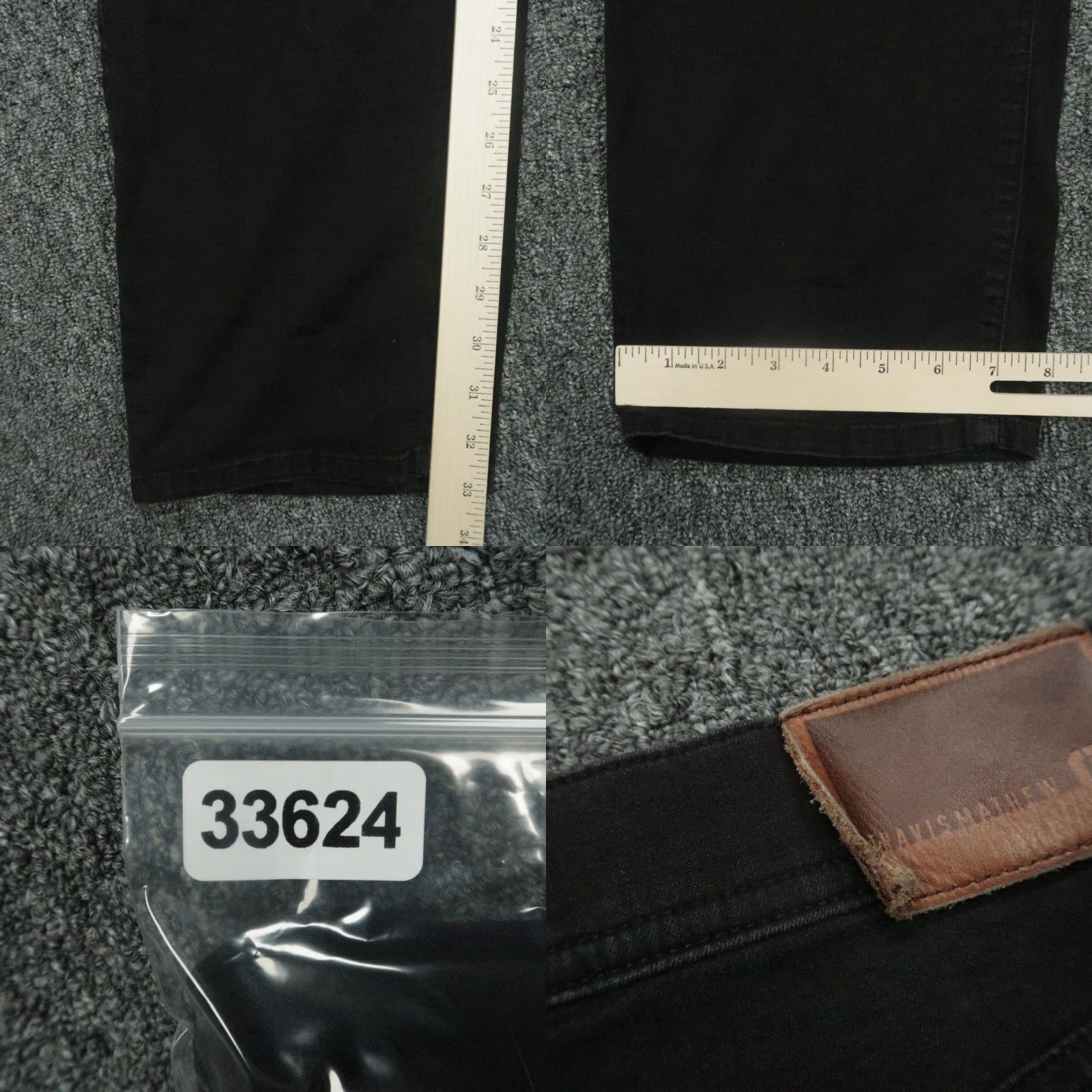 TravisMathew Travis Mathew Jeans Mens 40x33 Black 5 Pocket Straight Denim Legacy Size US 40 / EU 56 - 8 Thumbnail