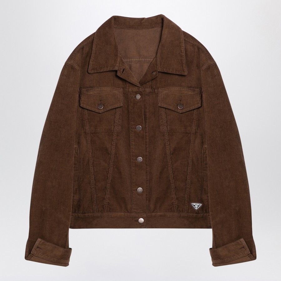 Prada o1d2blof0924 Jacket in Brown Size S / US 4 / IT 40 - 1 Thumbnail