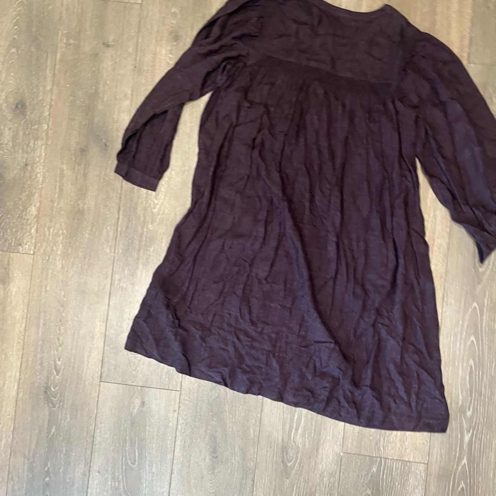 J. Jill J. Jill Plum Woven Knee Length Dress - Size S Size S / US 4 / IT 40 - 6 Thumbnail