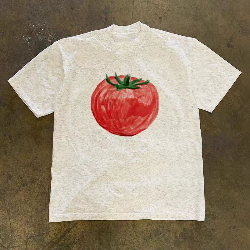 Vintage Grey retro tomato print t-shirt Size US M / EU 48-50 / 2 - 1 Thumbnail