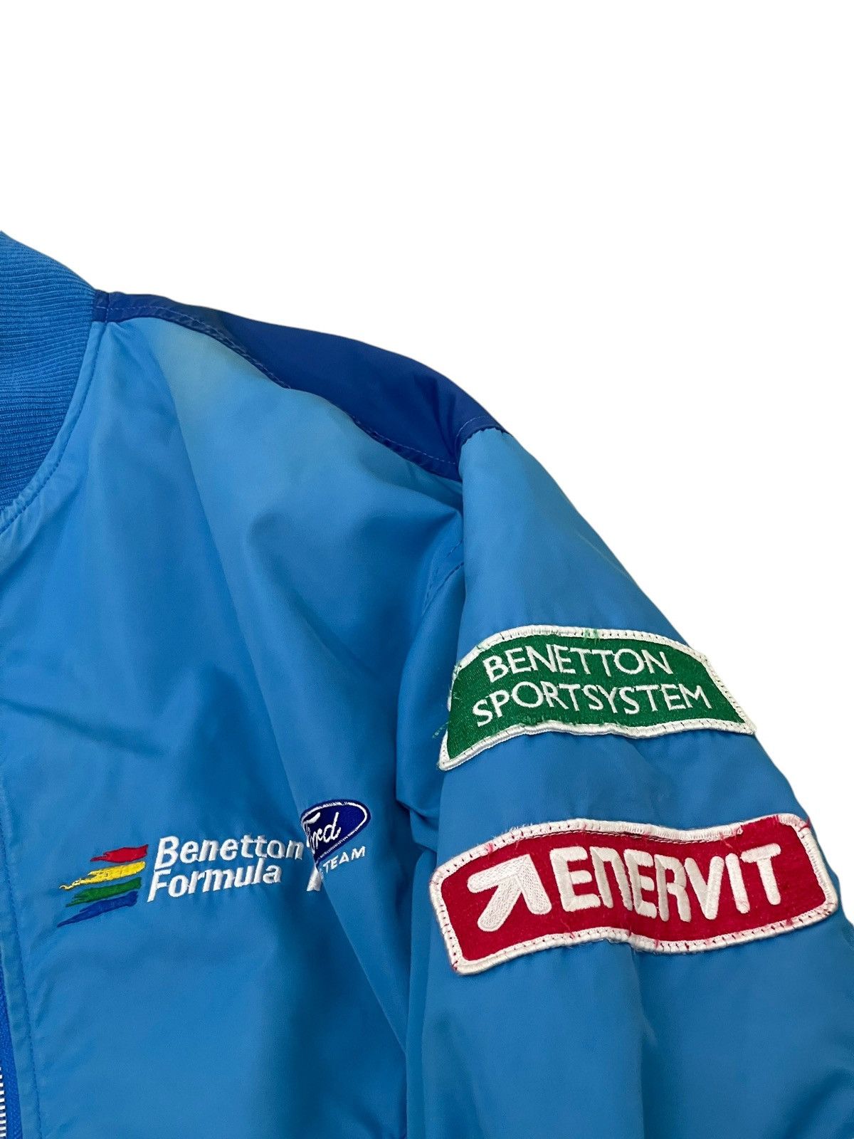 Benetton Vtg 90s Benetton Formula 1 Ford Bomber Jacket 6🟩5 Size US M / EU 48-50 / 2 - 13 Thumbnail