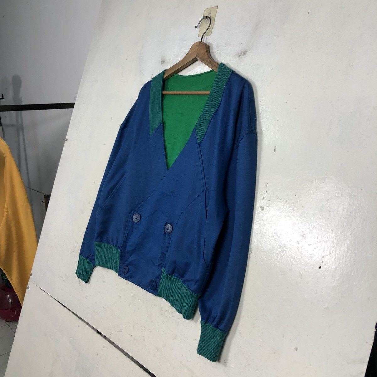 Issey Miyake 📌Reversible Bomber Jacket Cardigan Micmac Multi Color Size US M / EU 48-50 / 2 - 9 Thumbnail