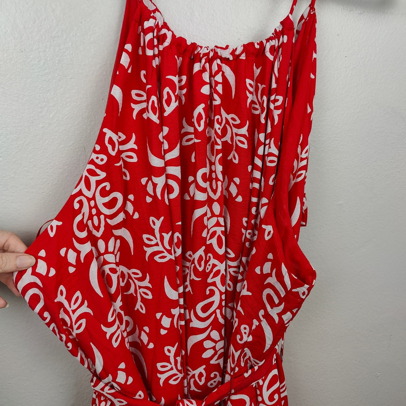 Other Skies Are Blue Curvy Maxi Dress Womens 3X Red Floral Size 3XL / US 20-22 - 2 Thumbnail