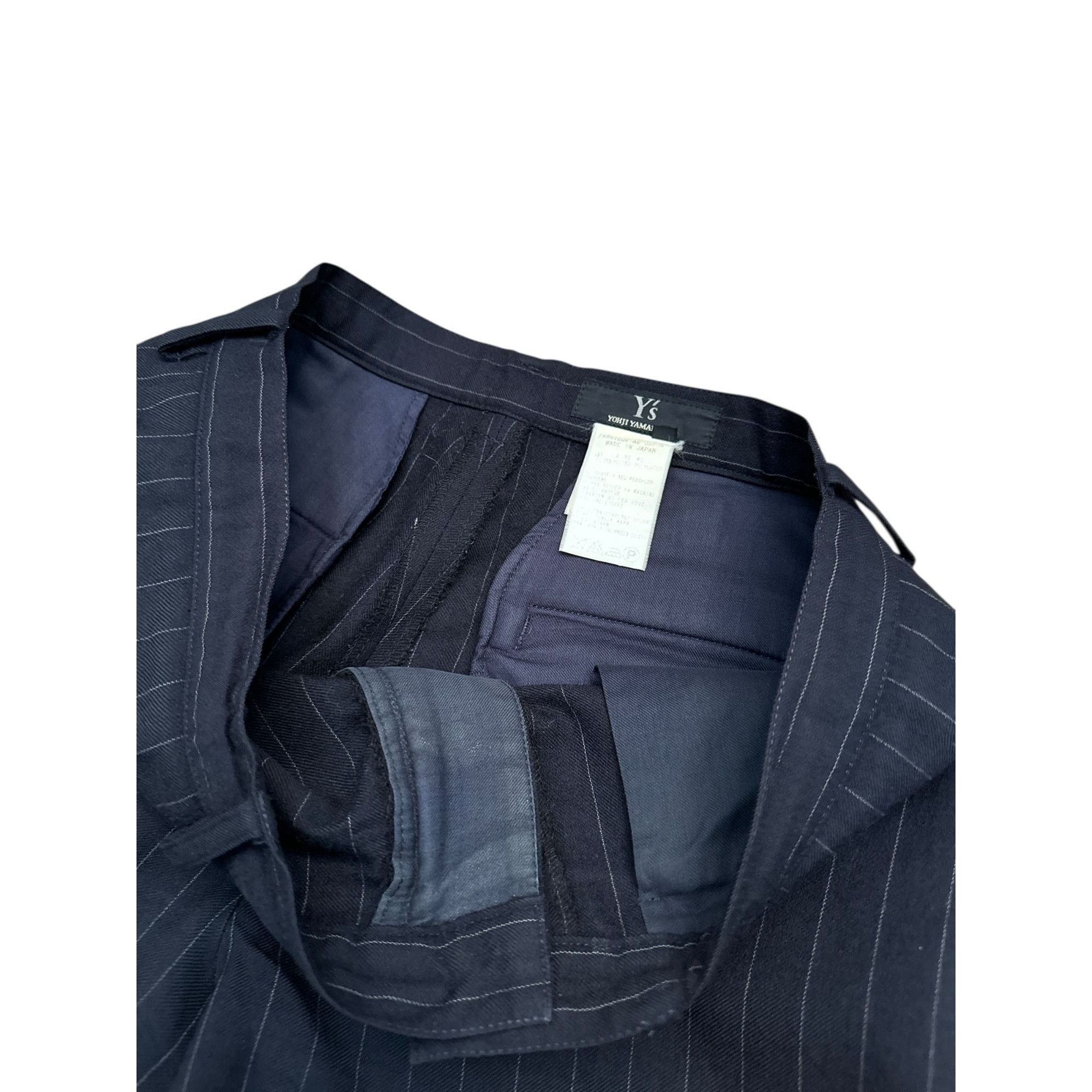 Yohji Yamamoto Dark Navy Wool Wide Pants Size 30" / US 8 / IT 44 - 5 Thumbnail