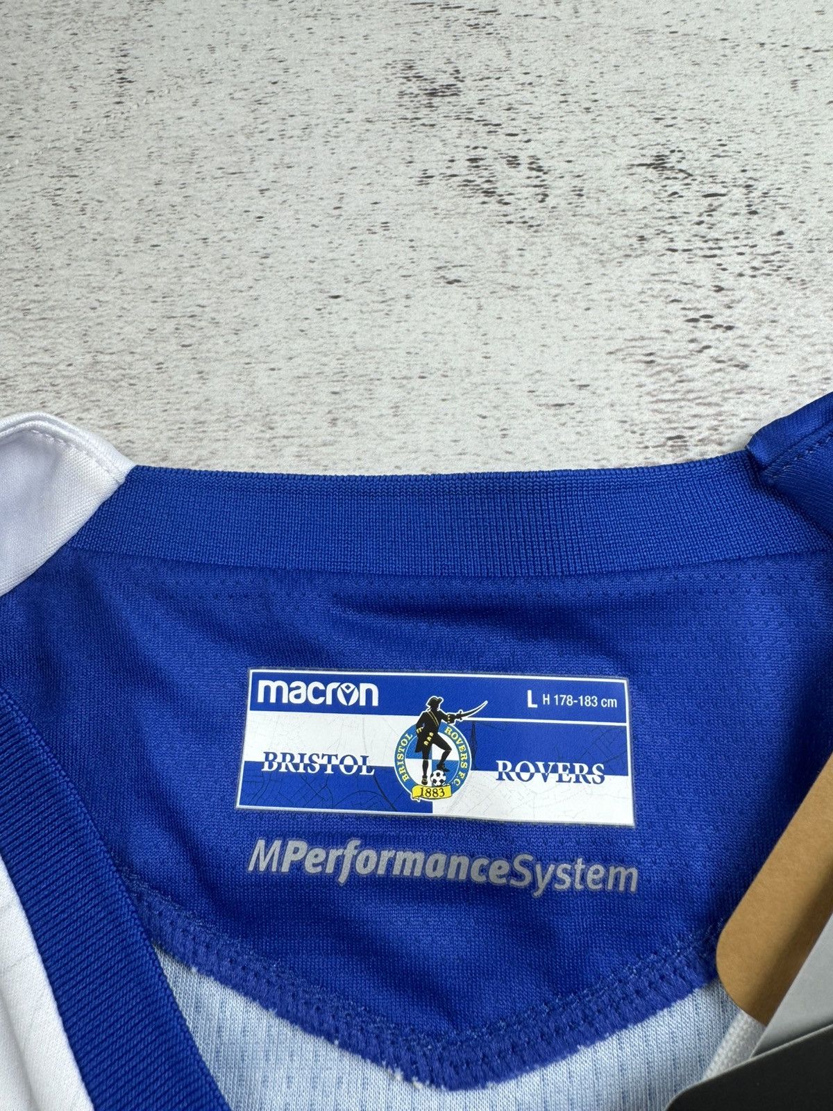 Macron NEW Bristol Rovers 2022/2023 Soccer Football Macron Men’s Large T Shirt Jersey Size US L / EU 52-54 / 3 - 12 Thumbnail