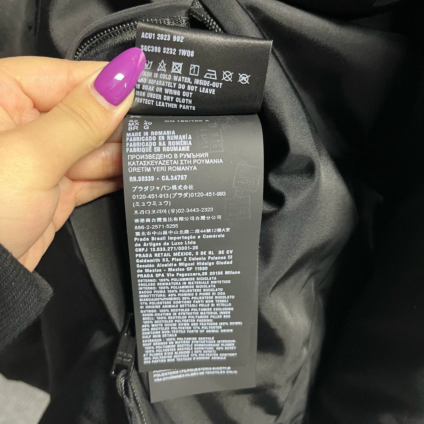 Prada black double-sided hooded jacket by prada Size US L / EU 52-54 / 3 - 4 Thumbnail