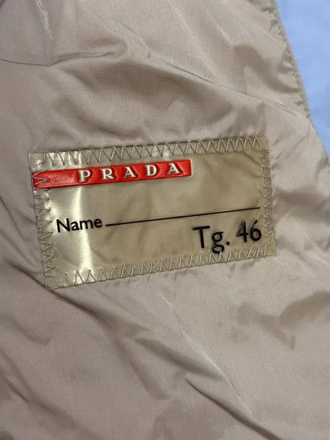 Prada 2000s Prada Light Blue Nylon Sport Racer Jacket Size M / US 6-8 / IT 42-44 - 12 Thumbnail