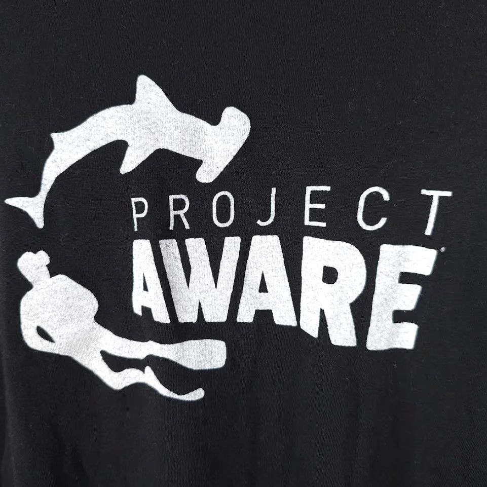 Vintage VINTAGE Manta Ray T Shirt Mens XL Black Project Aware Scuba Diver Made In USA Size US XL / EU 56 / 4 - 3 Thumbnail