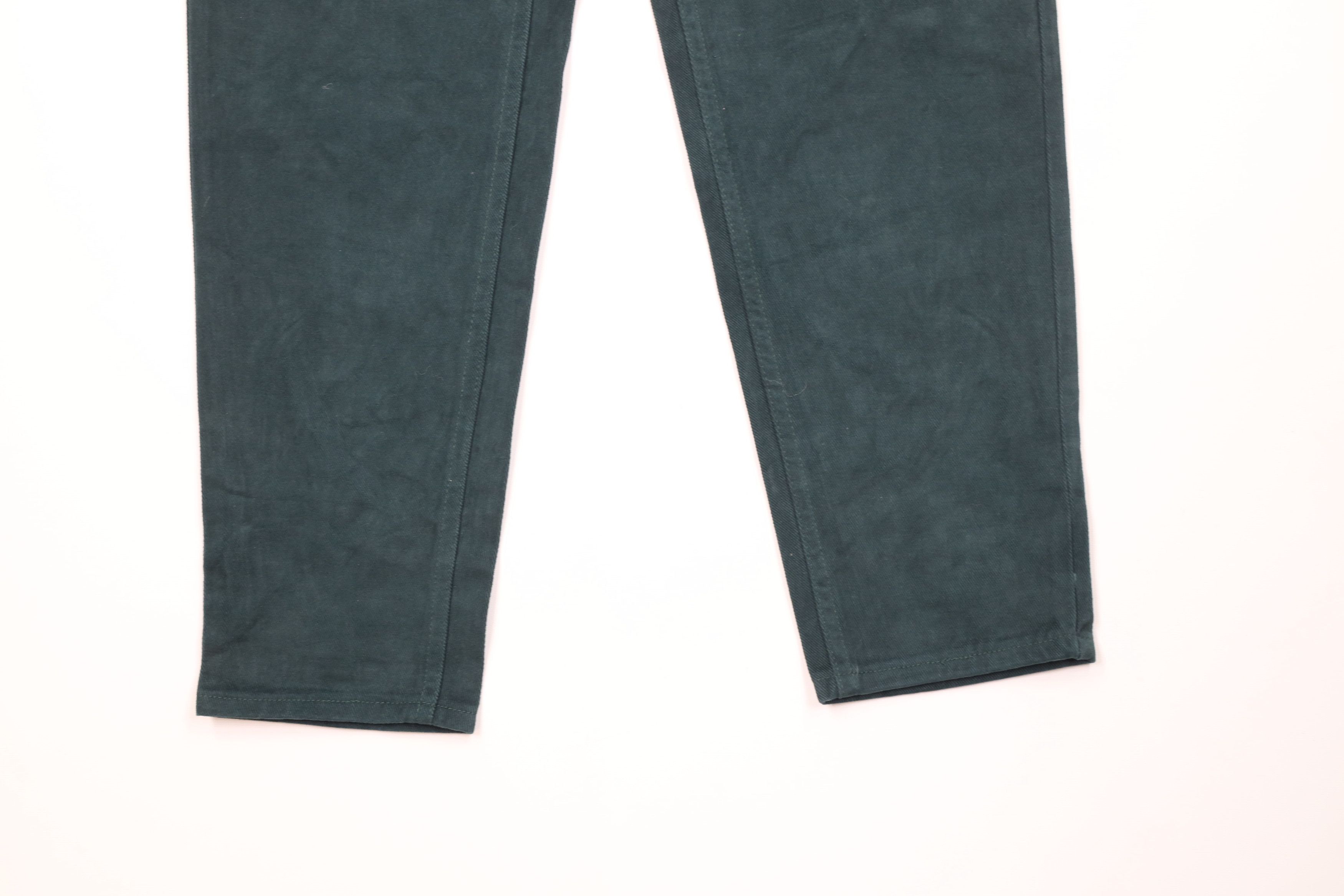 Lee Deadstock Vintage 90s Lee Tapered Leg Denim Jeans Green USA Size 34" / US 12 / IT 48 - 4 Thumbnail