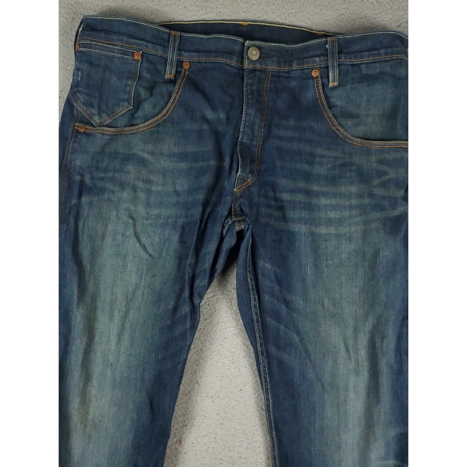 Levi's Levis Mens Straight Leg Jeans Blue 38x30 Extra Large XL Casual Denim Pants Size US 38 / EU 54 - 2 Thumbnail