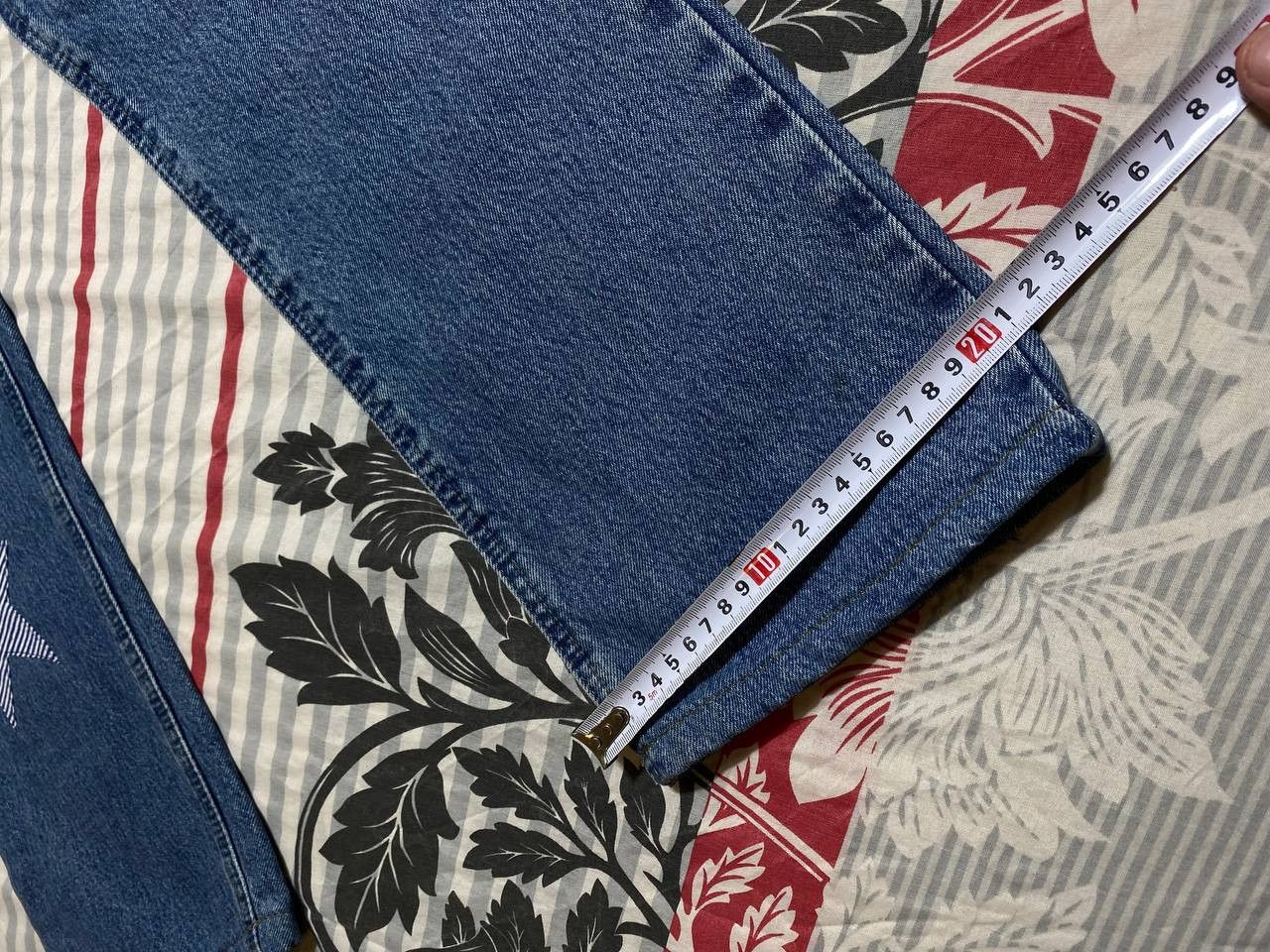 Japanese Brand Distressed Dirty Patchwork Flared Denim Jeans Crush Faded Size US 32 / EU 48 - 6 Thumbnail