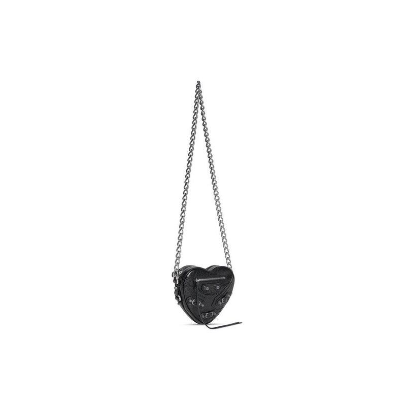 Balenciaga o1tr1nto0226 Size: OS / Le Cagole Heart Mini Bag in Black Size ONE SIZE - 2 Thumbnail