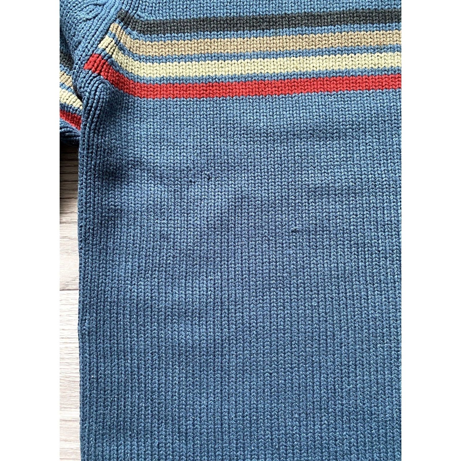 Nike VINTAGE Nike Mens Sweater Knitted Cotton Pullover Blue M Knit Jumper Size M Carded Regular Mens Size US M / EU 48-50 / 2 - 5 Thumbnail