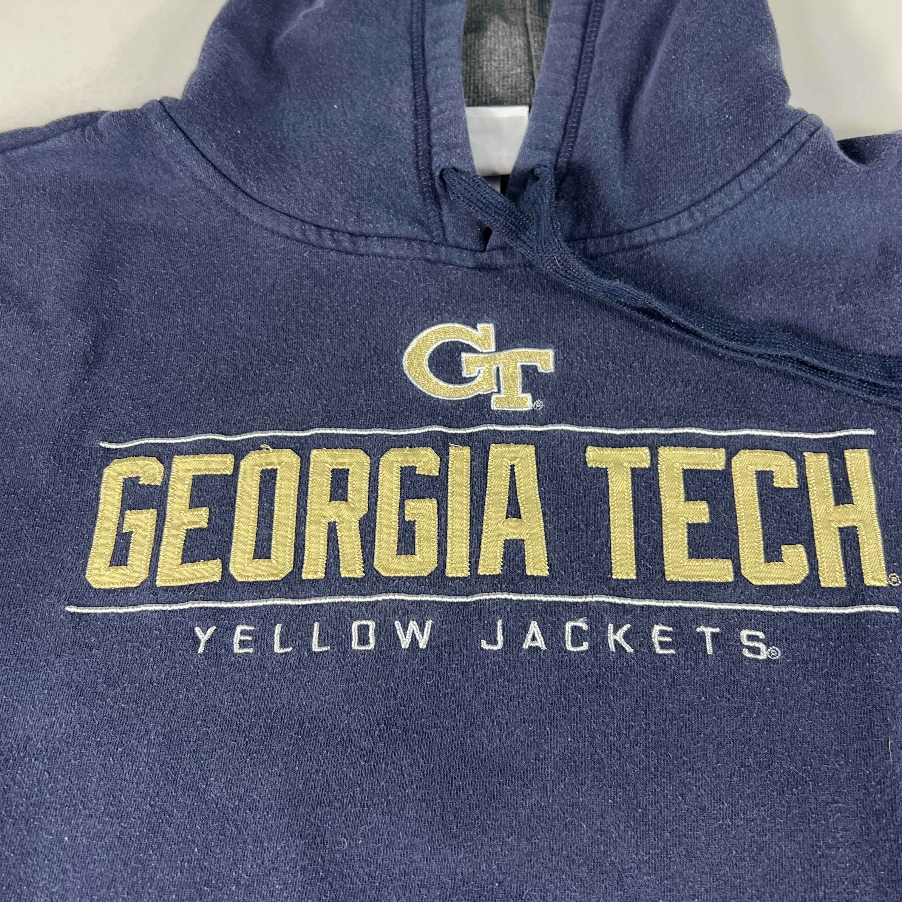 Champion × NCAA Champion Georgia Tech Yellow Jackets Sweatshirt Faded Hoodie Size US L / EU 52-54 / 3 - 5 Thumbnail