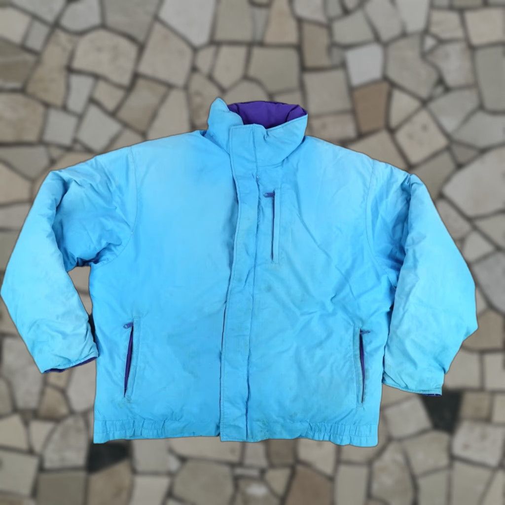 Vintage VINTAGE LL Bean Jacket Mens 2XL Blue Puffer Quilted Full Zip Coat USA 90s Size US XXL / EU 58 / 5 - 1 Thumbnail