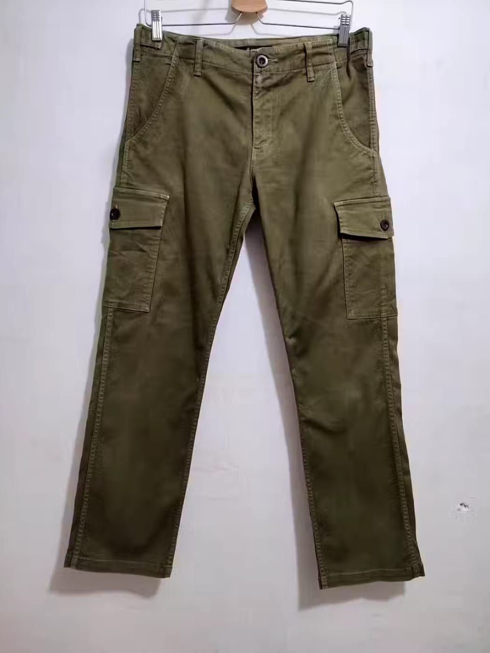 image of John Bull Olive Cargo Pants, Men's (Size 30)