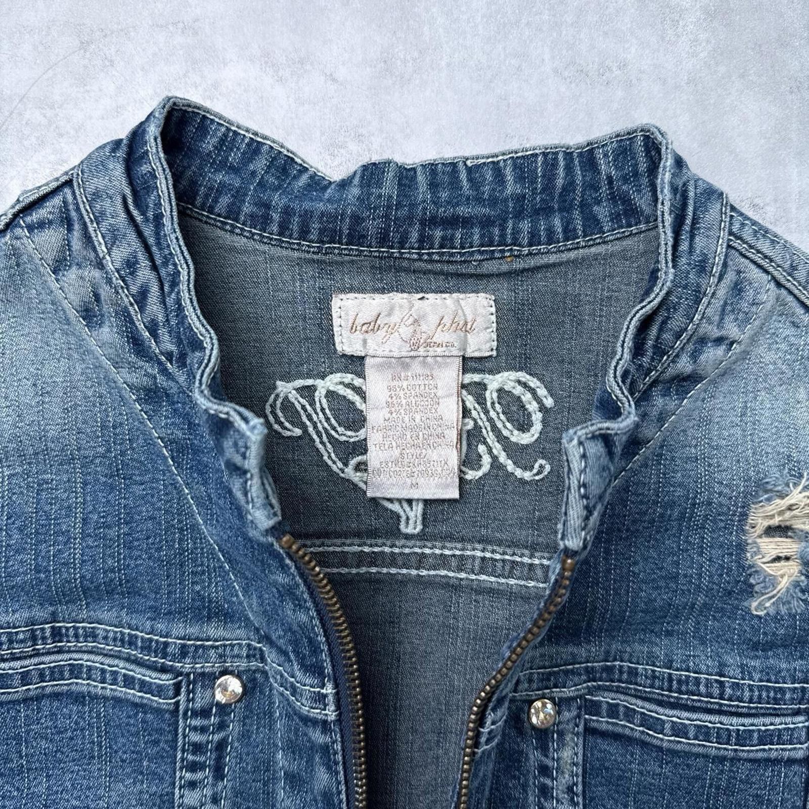 Other Y2K Baby Phat 00s Denim Vintage Jacket Size M / US 6-8 / IT 42-44 - 3 Thumbnail