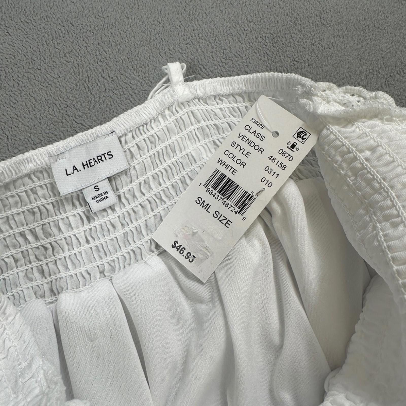 Other LA Hearts by Pacsun Dress S Women White Eyelet Sundress Size S / US 4 / IT 40 - 8 Thumbnail