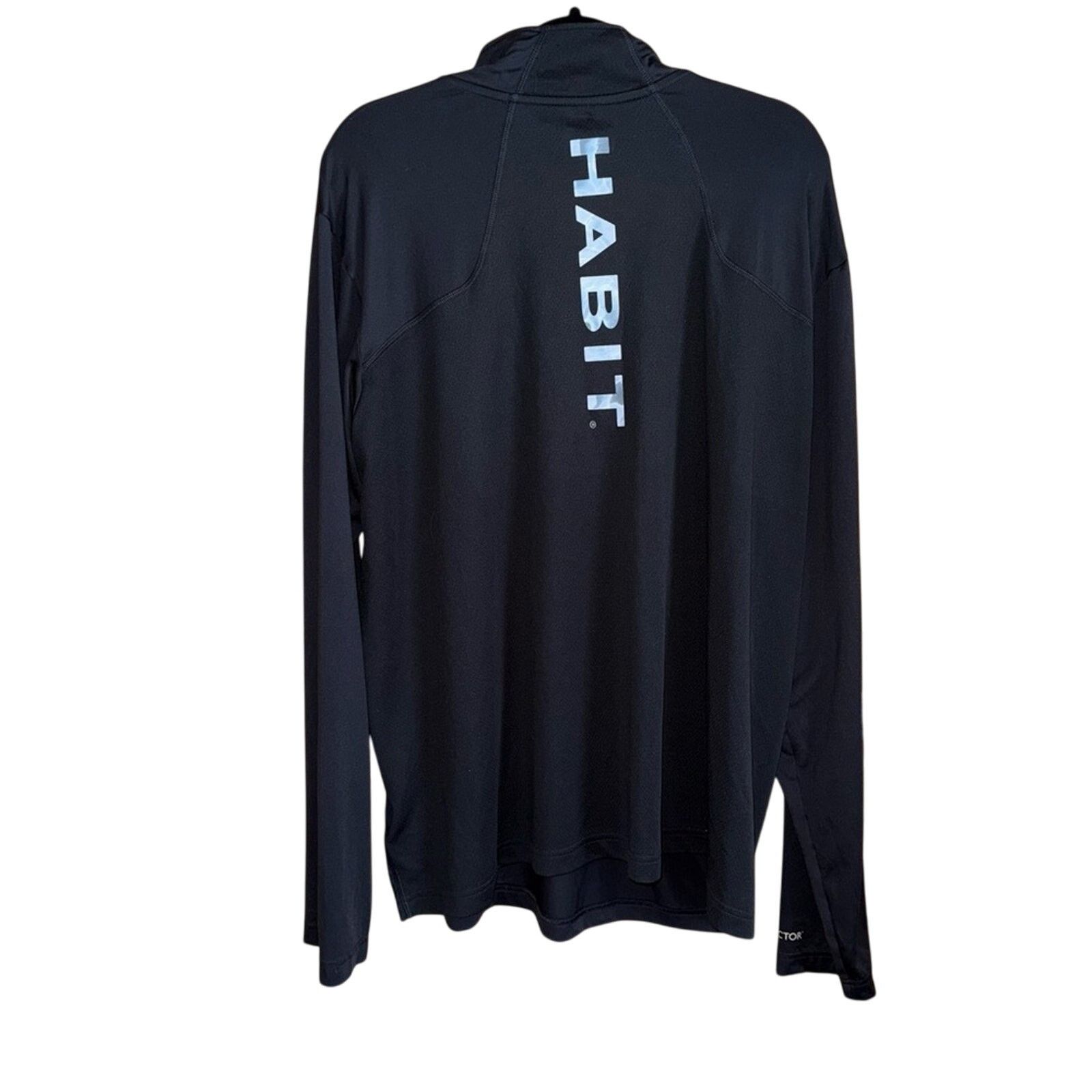 Habitat Habit 1/4 Zip Men’s Black Pullover Size XL Size US XL / EU 56 / 4 - 2 Thumbnail