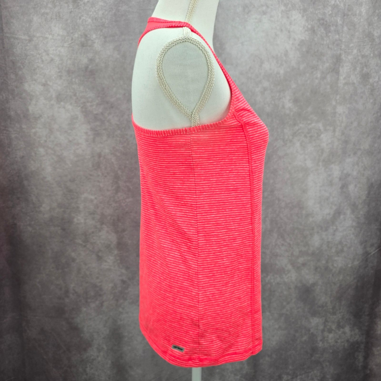 Other Danskin Now Pink Semi Fitted Stripe Racerback Tank Top Small Size S / US 4 / IT 40 - 3 Thumbnail