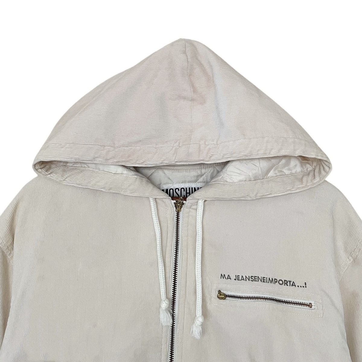 Moschino × Vintage Vintage Brand Moschino Half Zipper Hoodie 2000s Size US M / EU 48-50 / 2 - 3 Thumbnail