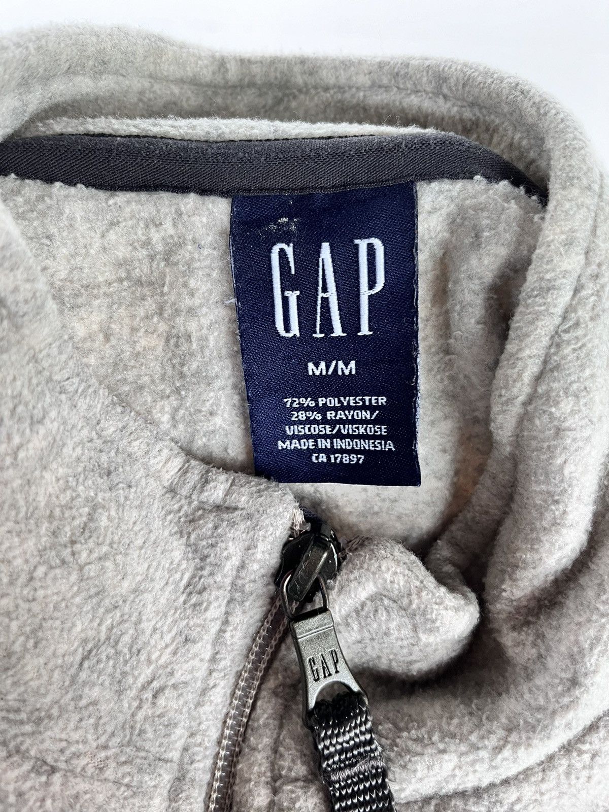 Gap Vintage Gap Half Zip Fleece Sweater Size US M / EU 48-50 / 2 - 5 Thumbnail