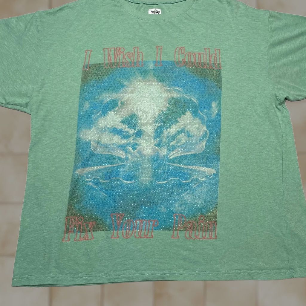Boys Lie Boys Lie Washed Up Angel Oversized T Shirt Women's One Size Green Size ONE SIZE - 1 Thumbnail