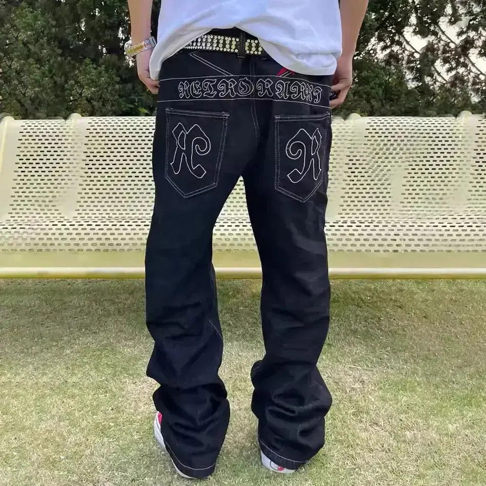 Japanese Brand Baggy hip hop skate straight y2k jeans Size US 32 / EU 48 - 1 Thumbnail