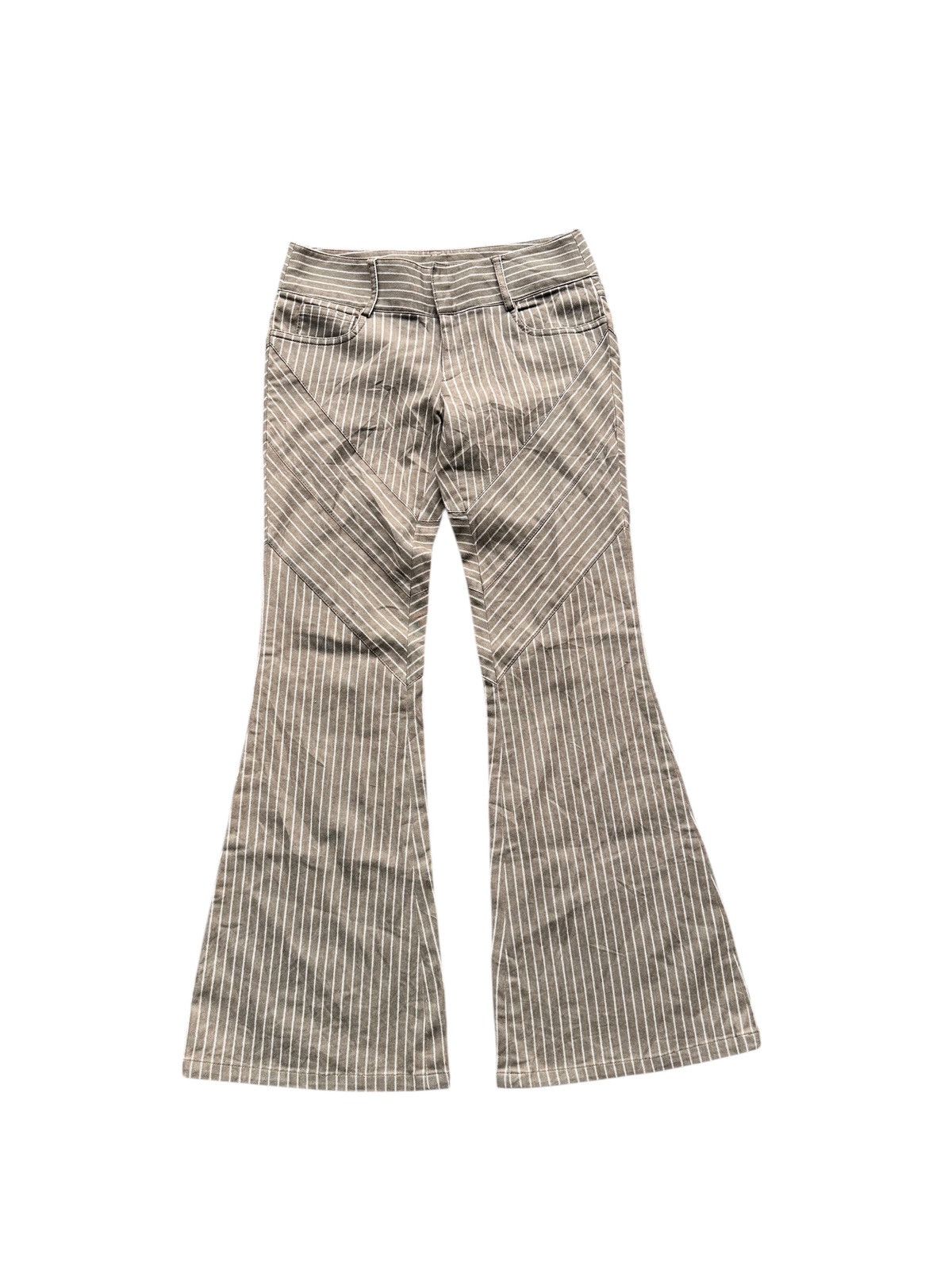 If Six Was Nine × Japanese Brand Crociera striped super flared Size 28" / US 6 / IT 42 - 1 Thumbnail