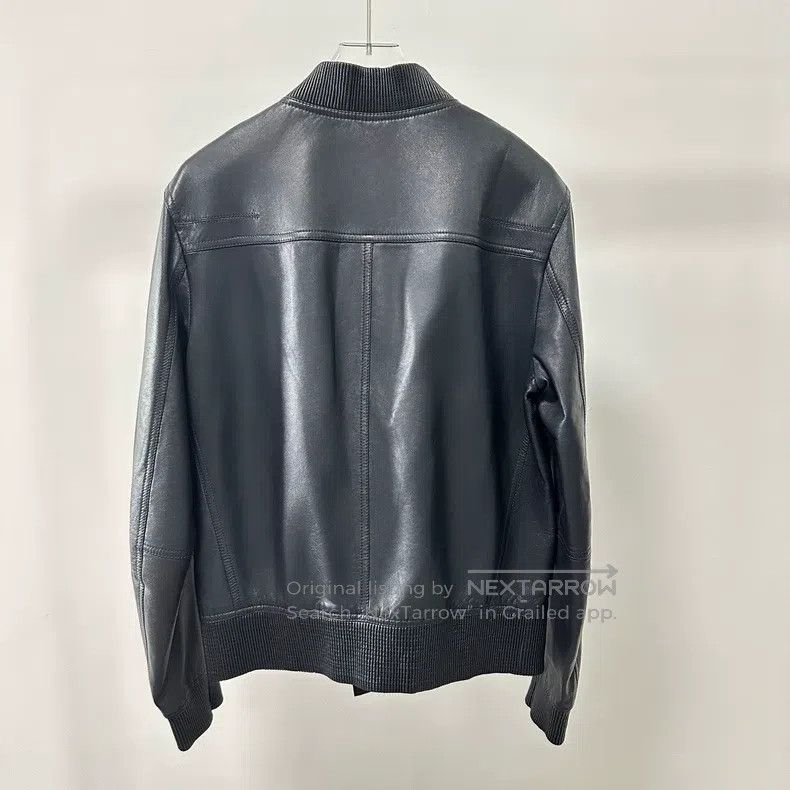 Dior Dior Navy blue, sheepskin, baseball collar, leather jacket Size US M / EU 48-50 / 2 - 3 Thumbnail