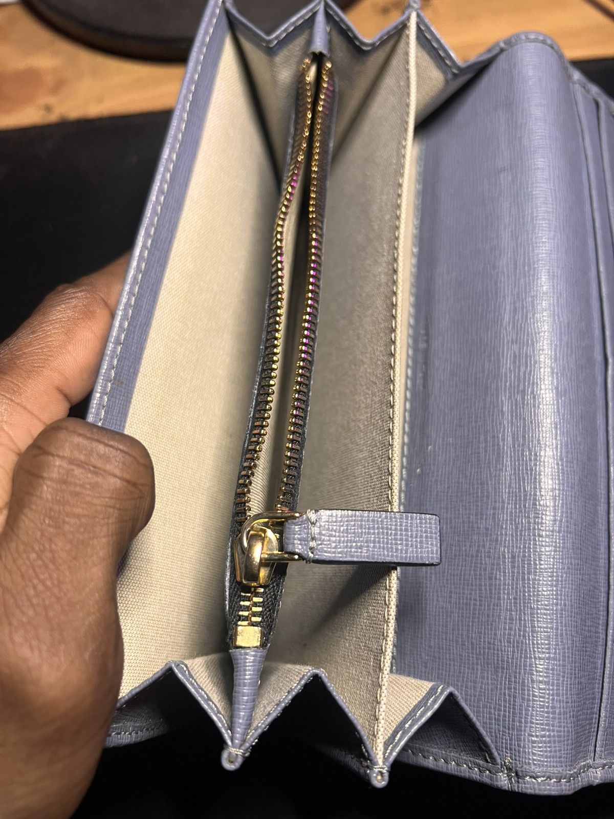 Marni Marni Slate Blue Continental Leather Wallet Size ONE SIZE - 3 Thumbnail