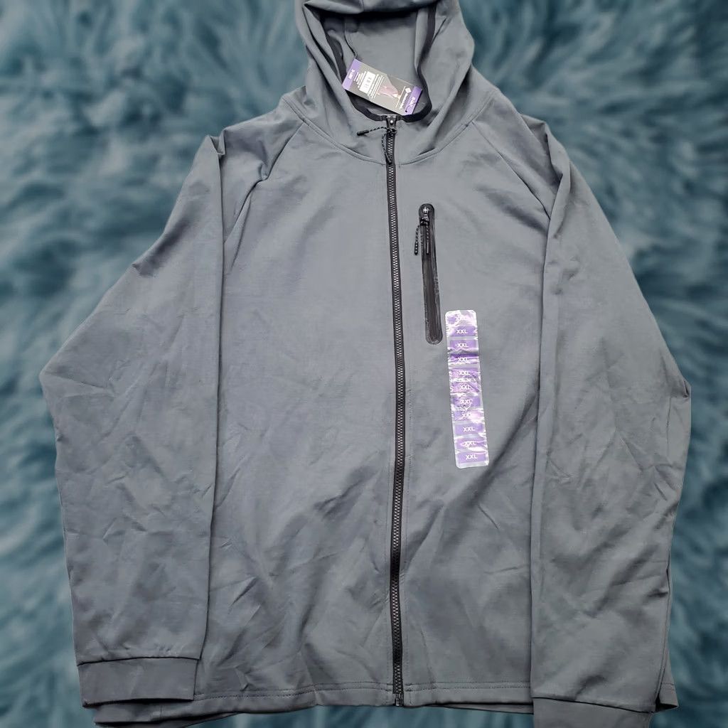 Vintage Member's Mark Golf Hoodie Mens XXL Green Full Zip Hooded Stretch Shirt Size US XXL / EU 58 / 5 - 1 Thumbnail