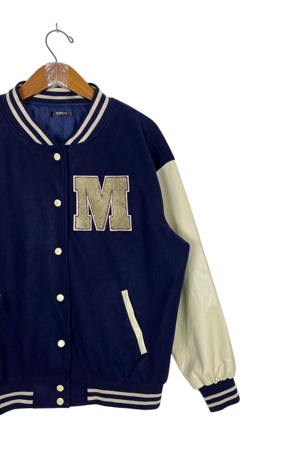 Japanese Brand Rare‼️ Sureve Varsity Bomber Jacket Size US L / EU 52-54 / 3 - 3 Thumbnail