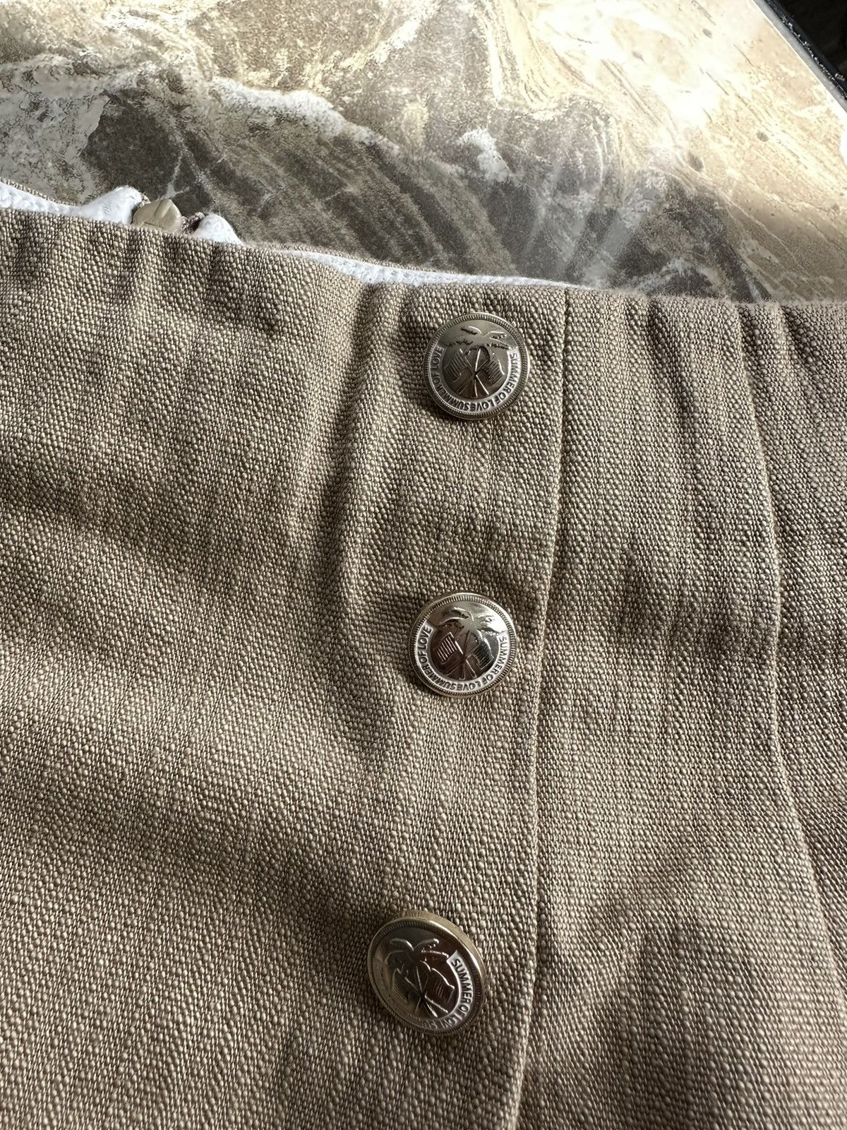 Designer × Sandro 🫧 Sandro Paris Mini Linen Skirt Size 26" / US 2 / IT 38 - 5 Thumbnail