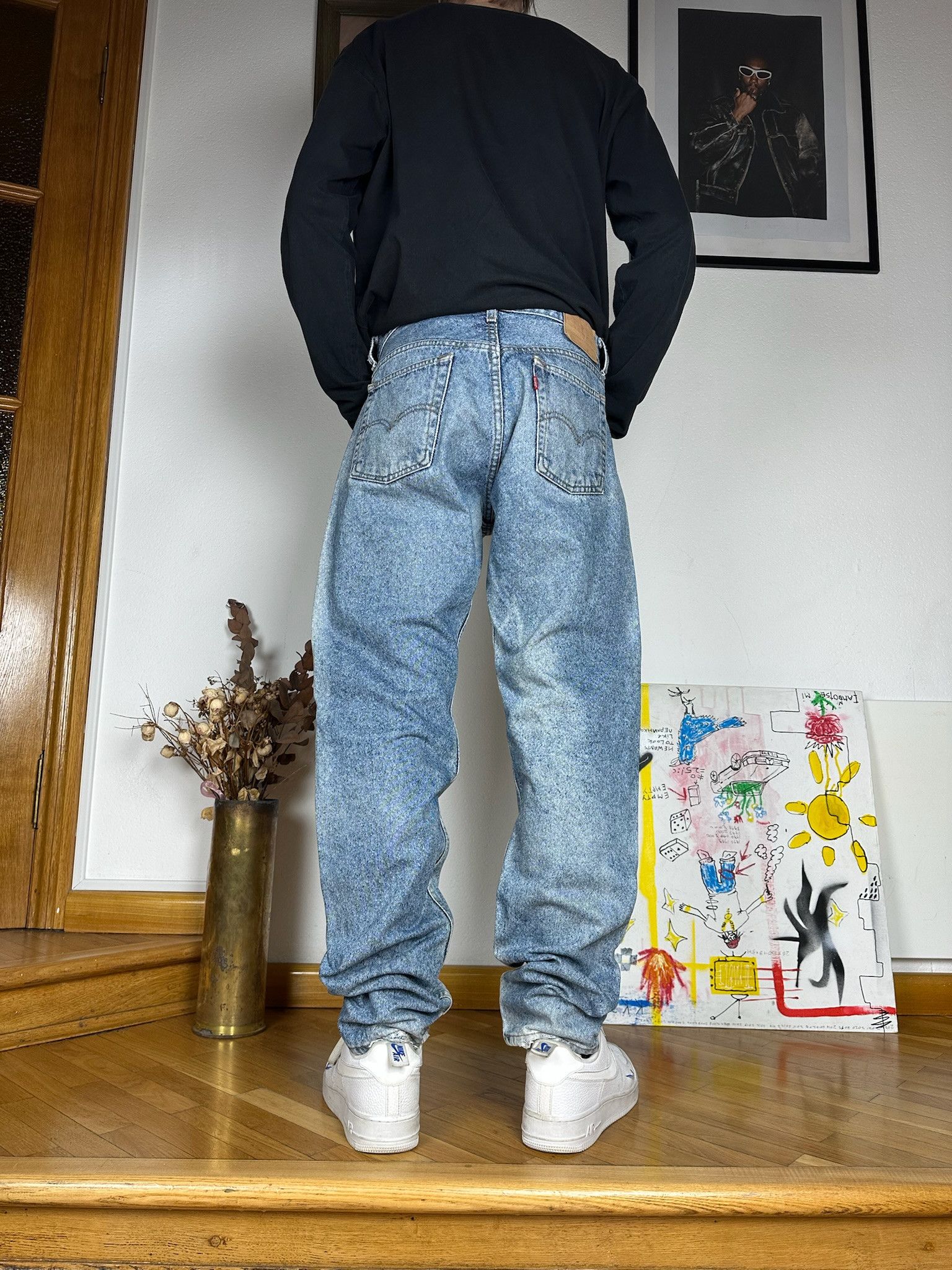 Levi's Vintage Levis 525 Light Wash Jeans Size US 33 - 1 Thumbnail