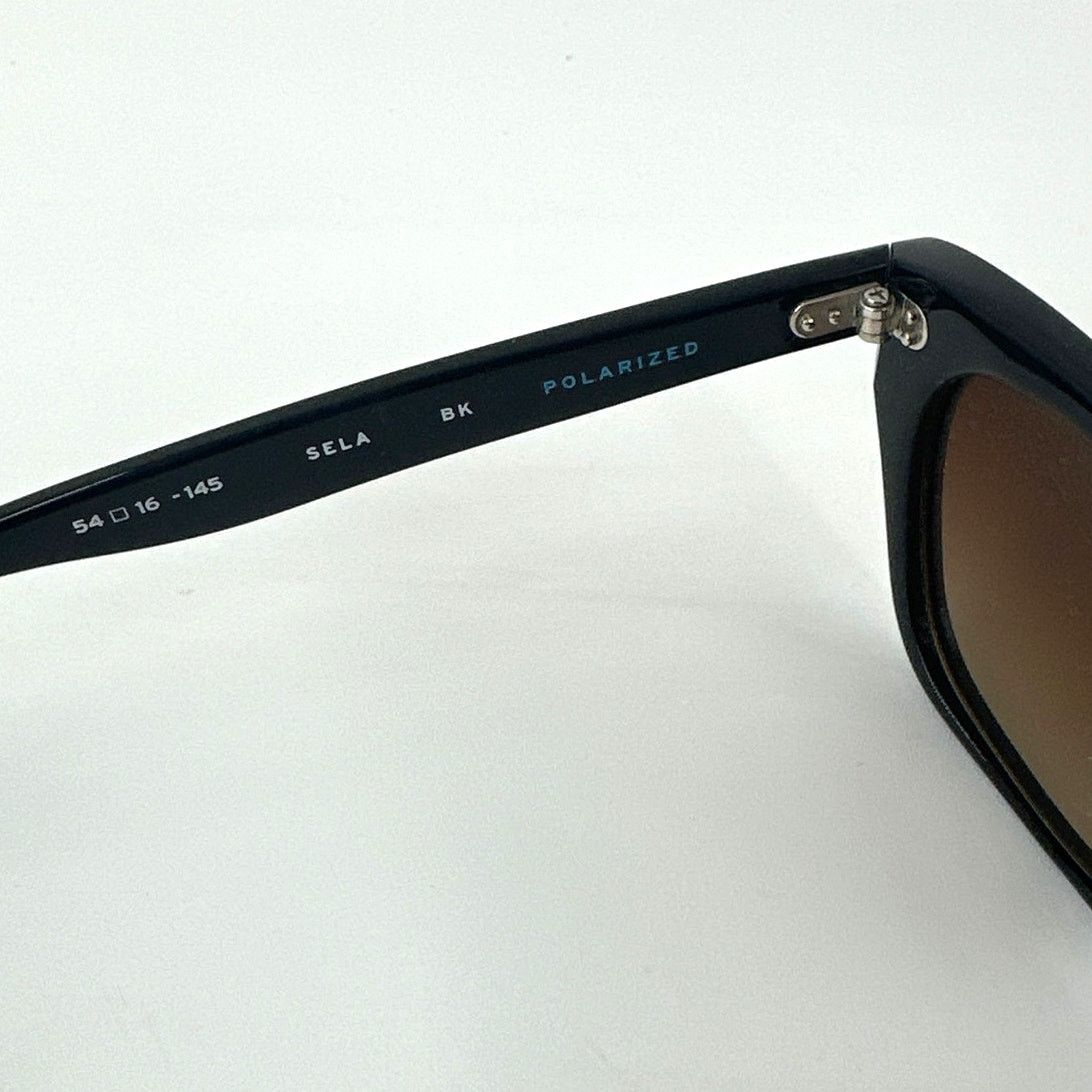 SALT. Optics SALT. Unisex Black/Brown Gradient Sela Sunglasses Size ONE SIZE - 8 Thumbnail