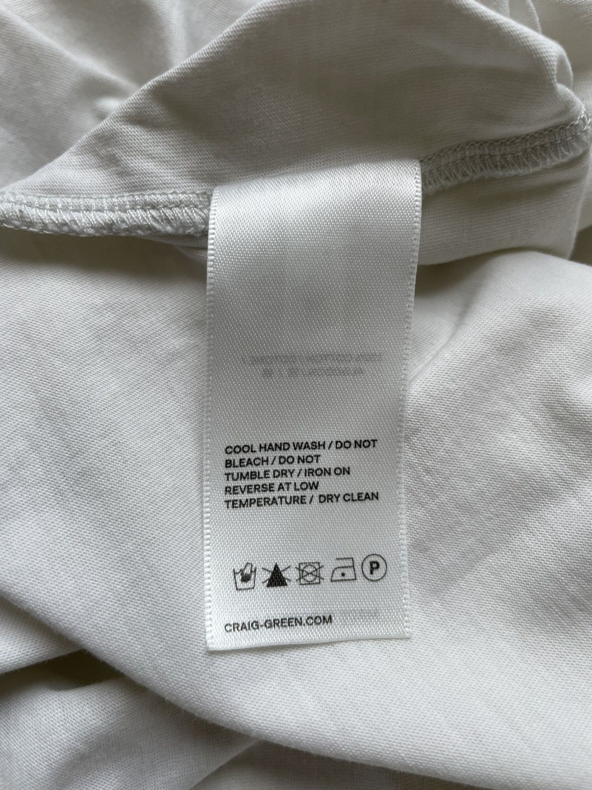 Craig Green EMBROIDERED Hole T-Shirt Chalk Size US M / EU 48-50 / 2 - 8 Thumbnail