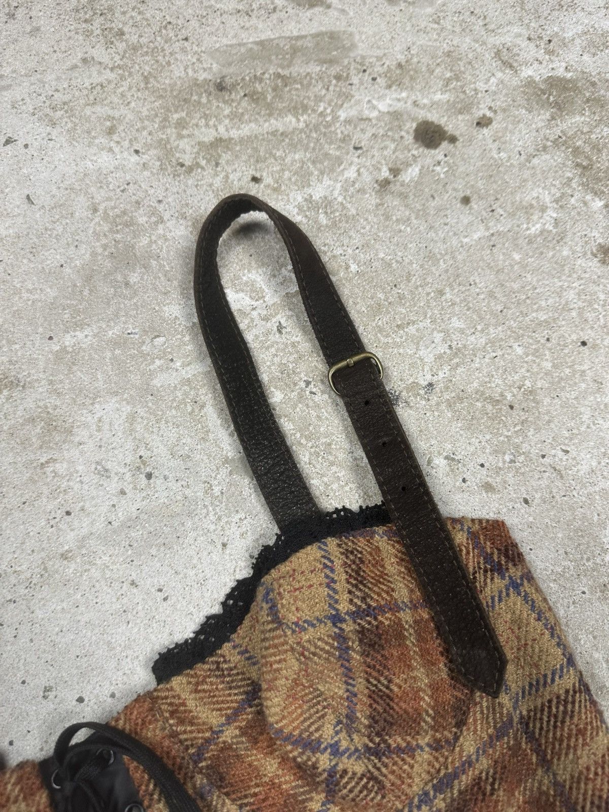 Dolce & Gabbana Dolce & Gabbana FW 2002 Wool Brown Tartan Runway Corset Size S / US 4 / IT 40 - 5 Thumbnail